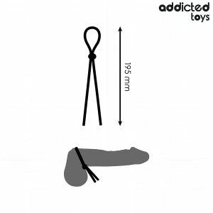 ADDICTED TOYS - CORDA IN SILICONE PER PENE A SINGOLO ANELLO